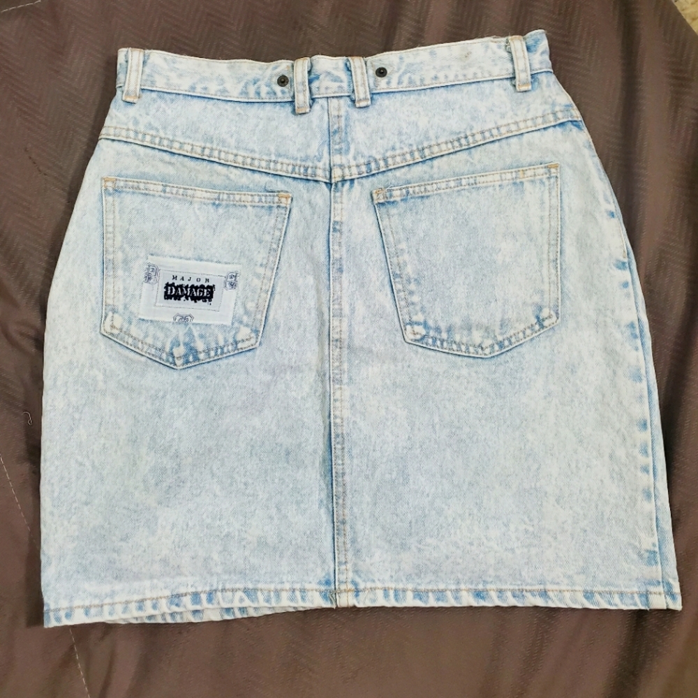 Vintage Major Damage Demin Skirt